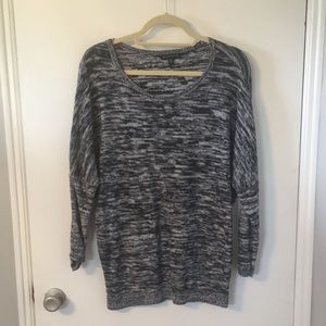 American Eagle Drop Shoulder Mottled Sweater